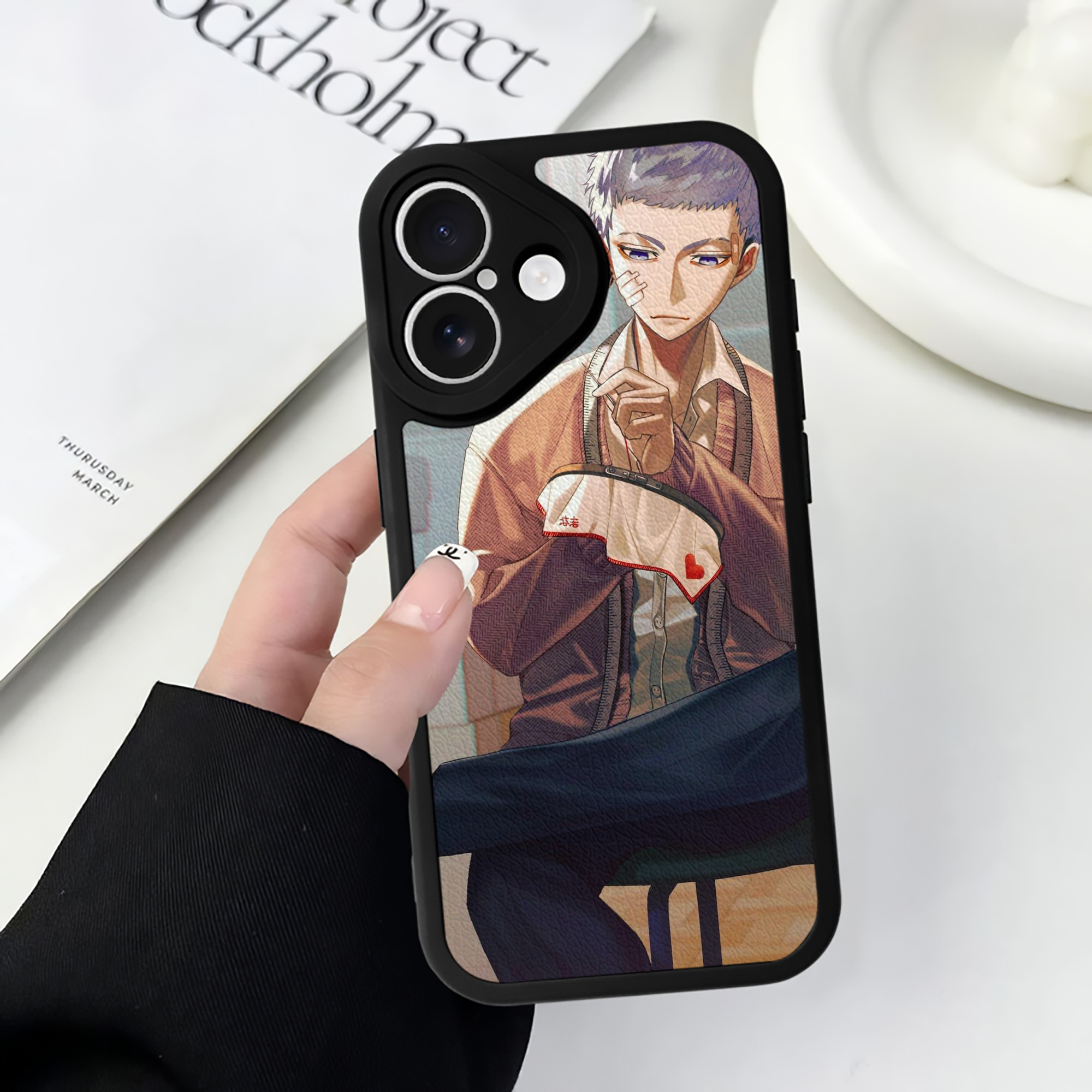 （画像用） 東京リベンジャーズ Tokyo Revengers 【iPhone 16シリーズ対応】シリコンスマホケース（レザー調） 材質：シリコン